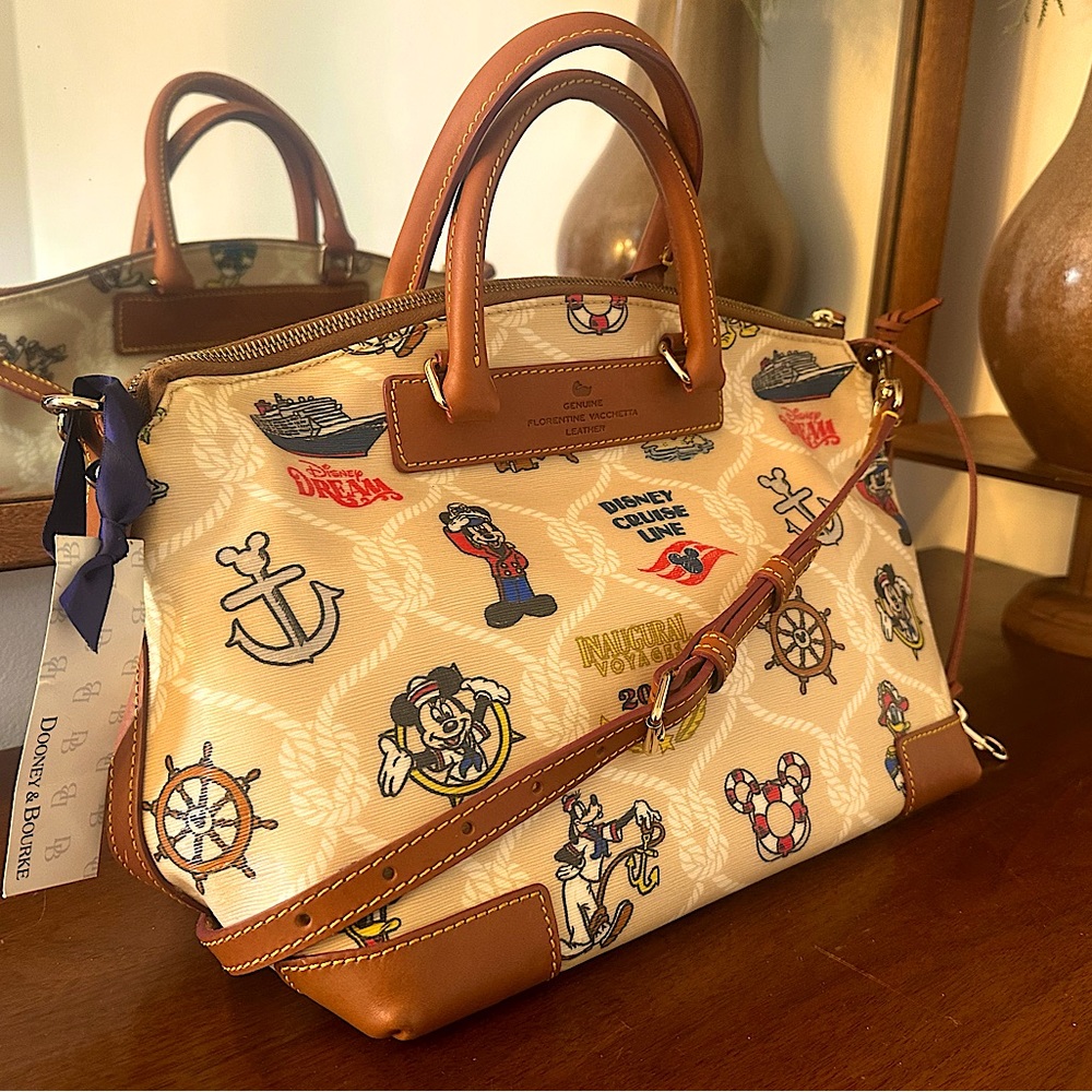 Dooney&Bourke Disney 2011 Cruiseline collectors satchel with strap NWT